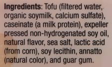 Soya Kaas ingredients Soya Kaas ingredients