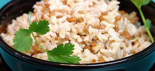 three grain rice this three grain rice is chewy and satisfying